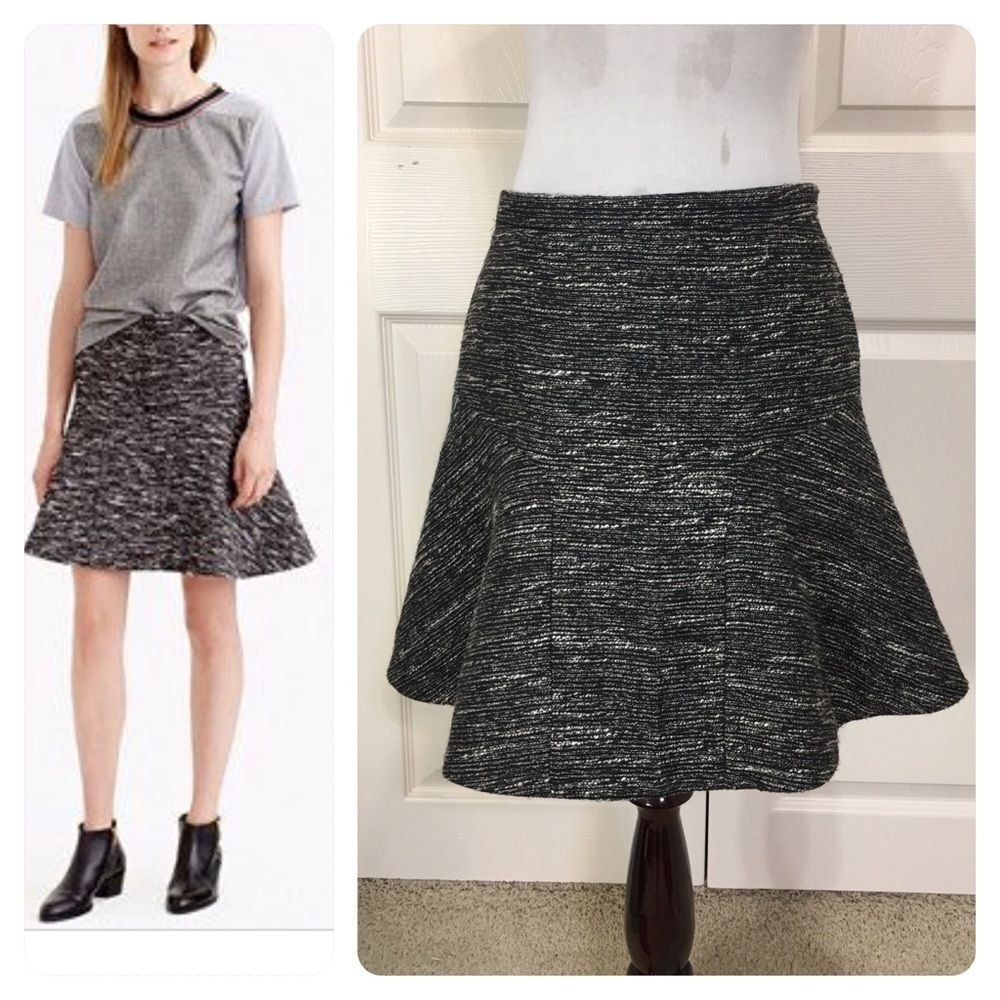 J. Crew Flared skirt in tweed